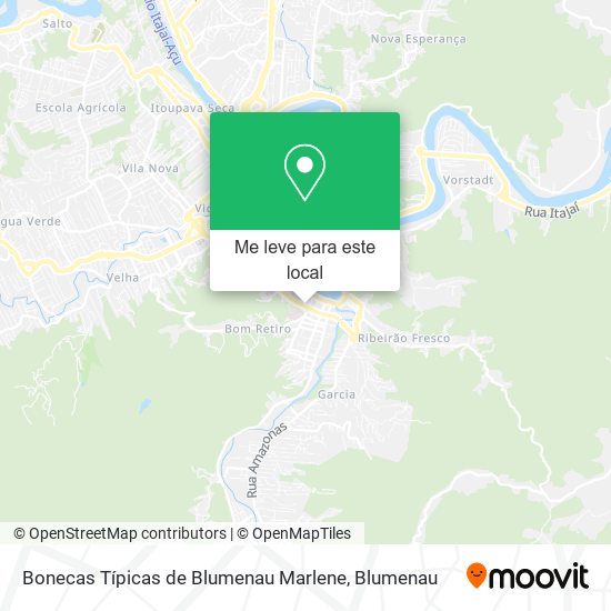 Bonecas Típicas de Blumenau Marlene mapa