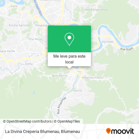 La Divina Creperia Blumenau mapa