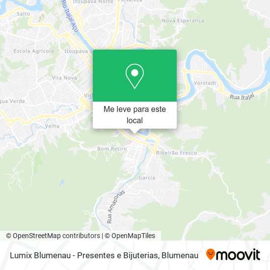 Lumix Blumenau - Presentes e Bijuterias mapa