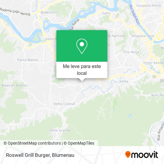 Roswell Grill Burger mapa