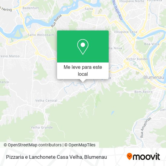 Pizzaria e Lanchonete Casa Velha mapa