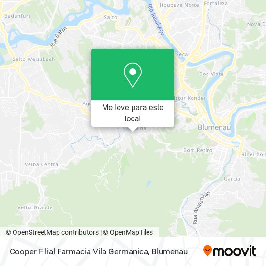 Cooper Filial Farmacia Vila Germanica mapa