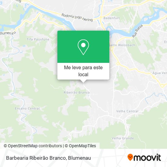 Barbearia Ribeirão Branco mapa