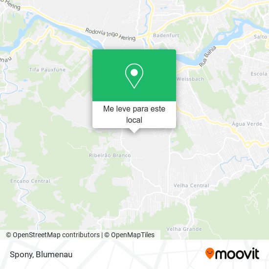 Spony mapa