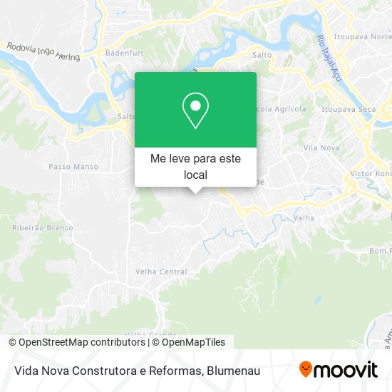 Vida Nova Construtora e Reformas mapa