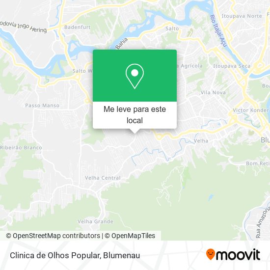 Clinica de Olhos Popular mapa