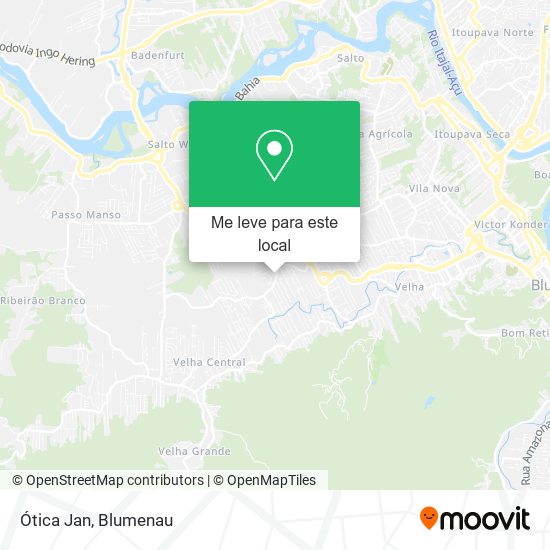 Ótica Jan mapa