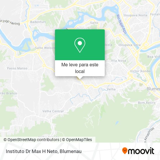Instituto Dr Max H Neto mapa