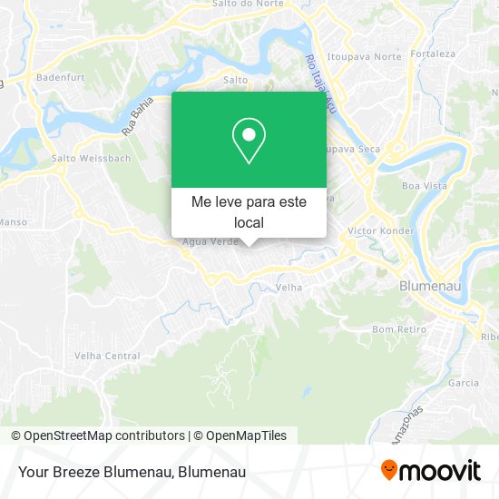 Your Breeze Blumenau mapa