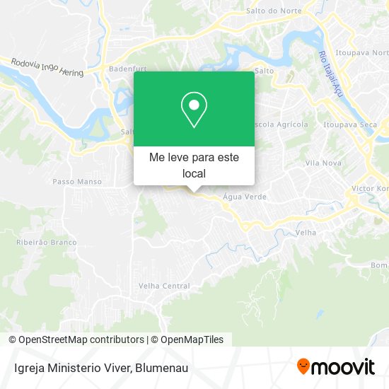 Igreja Ministerio Viver mapa