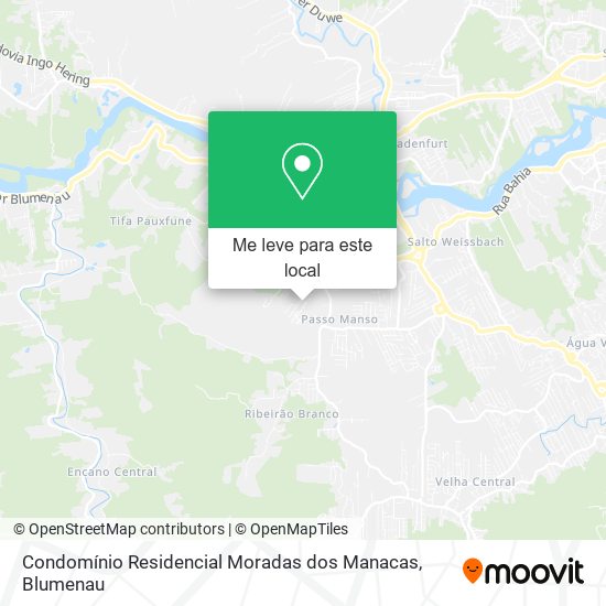 Condomínio Residencial Moradas dos Manacas mapa