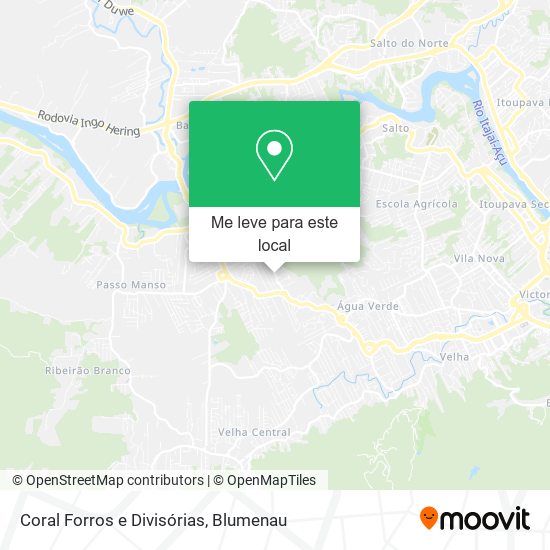 Coral Forros e Divisórias mapa