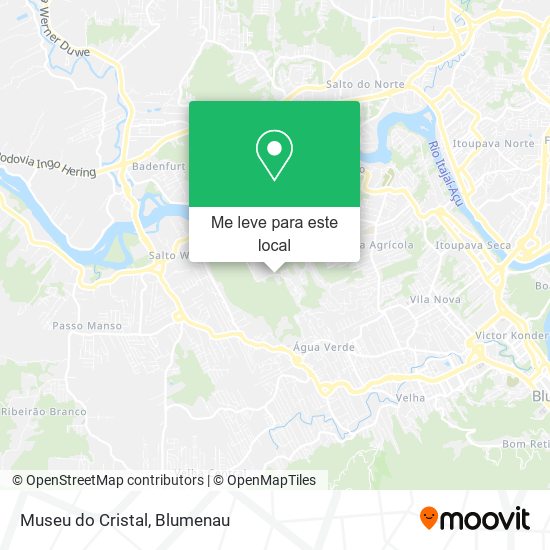 Museu do Cristal mapa