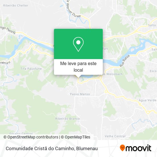 Comunidade Cristã do Caminho mapa