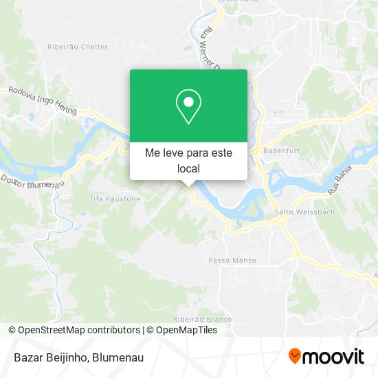 Bazar Beijinho mapa