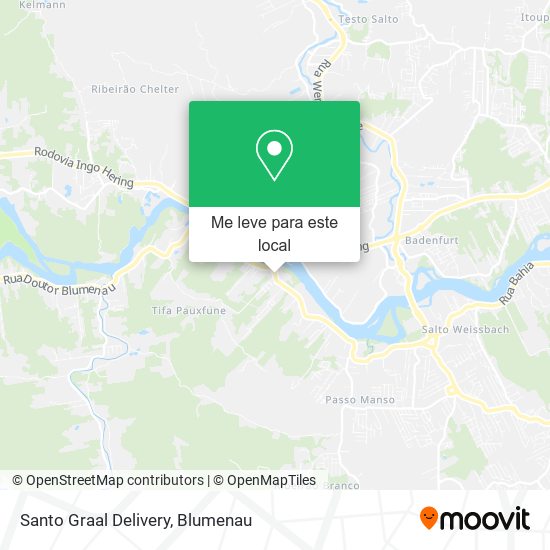 Santo Graal Delivery mapa