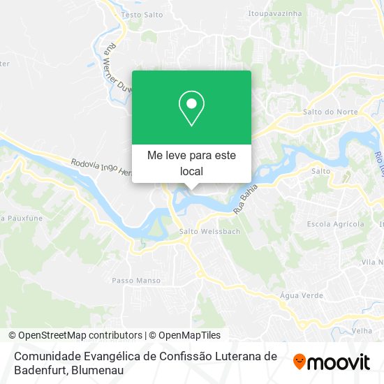Comunidade Evangélica de Confissão Luterana de Badenfurt mapa