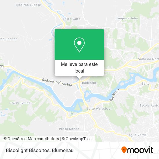 Biscolight Biscoitos mapa