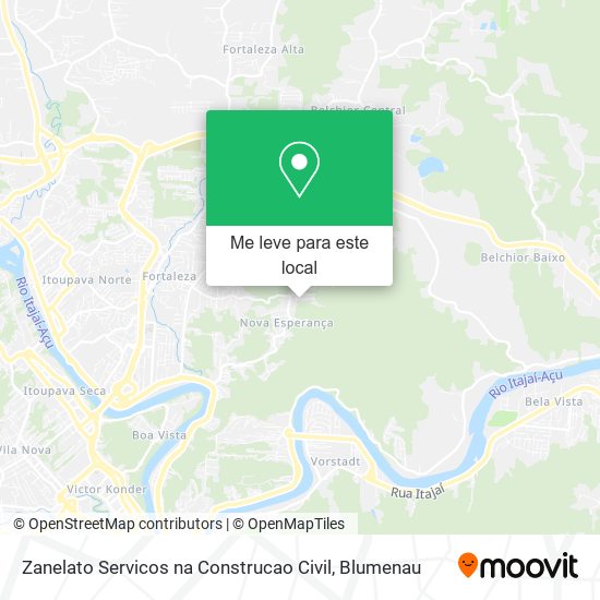 Zanelato Servicos na Construcao Civil mapa