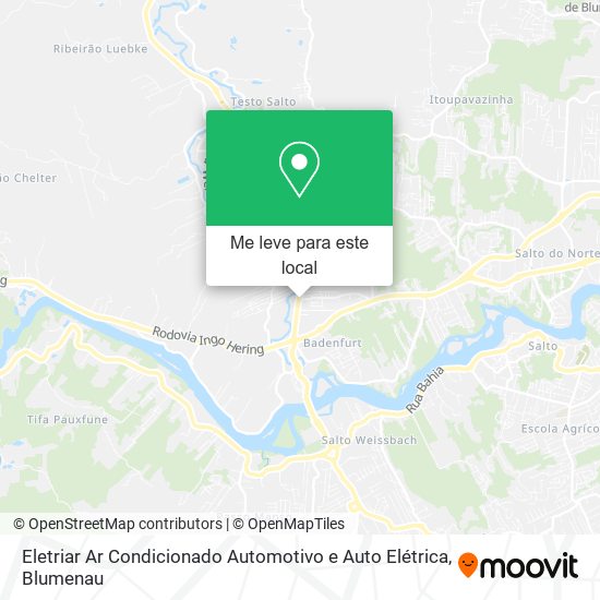 Eletriar Ar Condicionado Automotivo e Auto Elétrica mapa