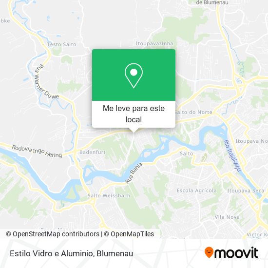 Estilo Vidro e Aluminio mapa