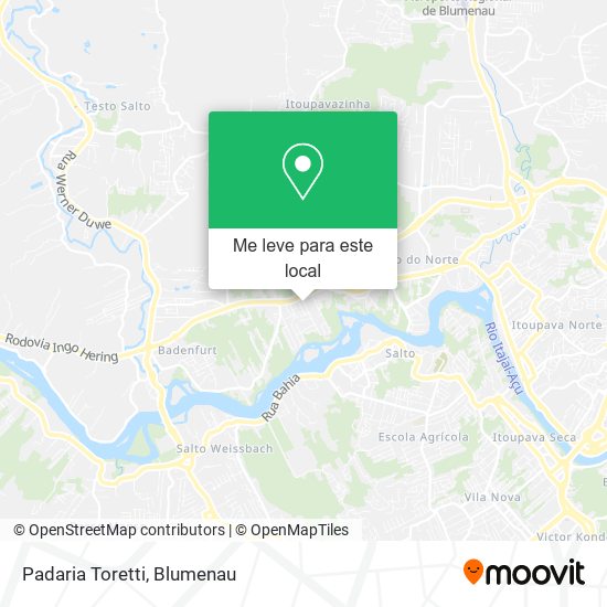 Padaria Toretti mapa