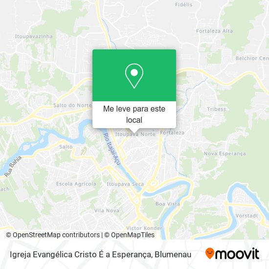 Igreja Evangélica Cristo É a Esperança mapa