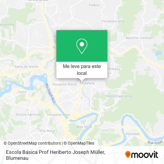 Escola Básica Prof Heriberto Joseph Müller mapa