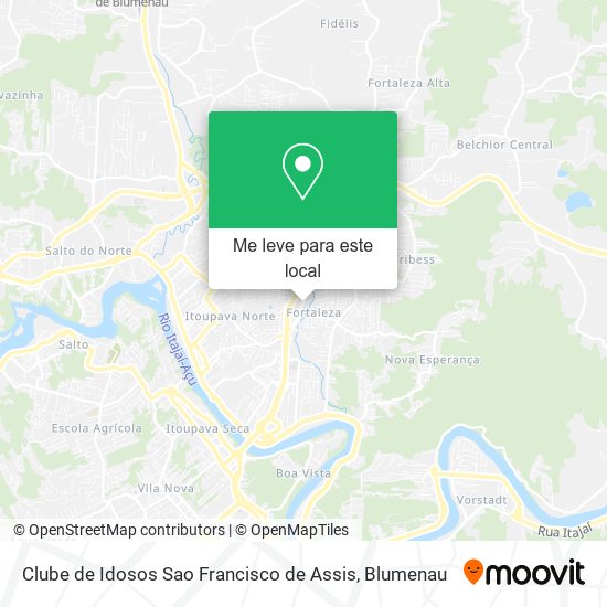 Clube de Idosos Sao Francisco de Assis mapa