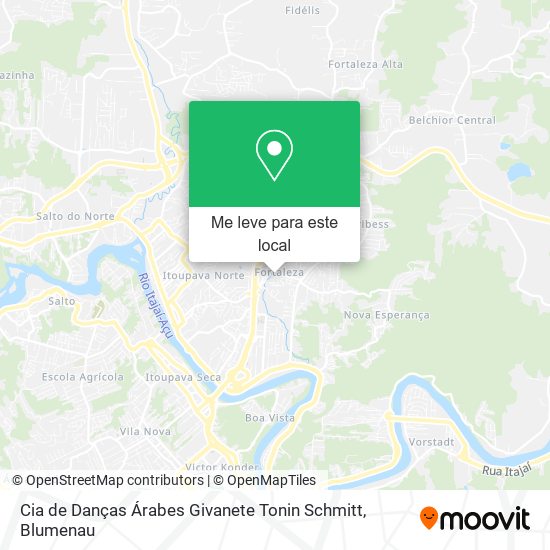 Cia de Danças Árabes Givanete Tonin Schmitt mapa