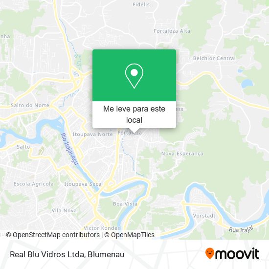 Real Blu Vidros Ltda mapa