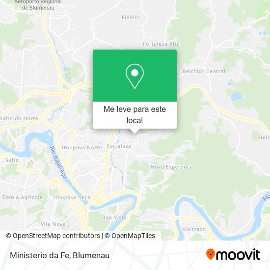 Ministerio da Fe mapa