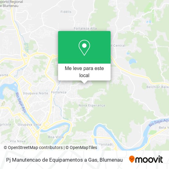 Pj Manutencao de Equipamentos a Gas mapa