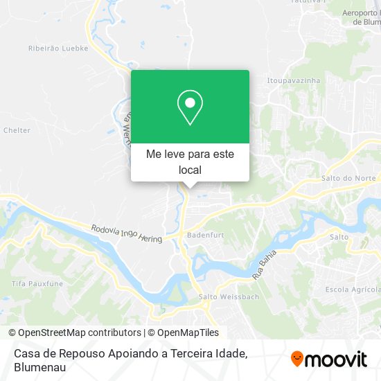 Casa de Repouso Apoiando a Terceira Idade mapa