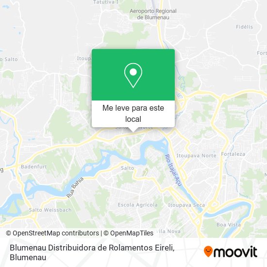 Blumenau Distribuidora de Rolamentos Eireli mapa