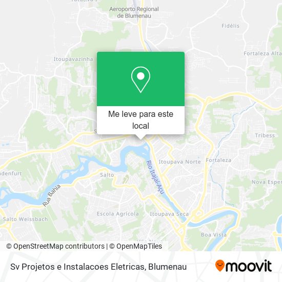 Sv Projetos e Instalacoes Eletricas mapa