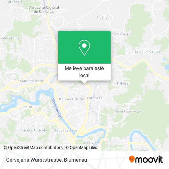Cervejaria Wurststrasse mapa