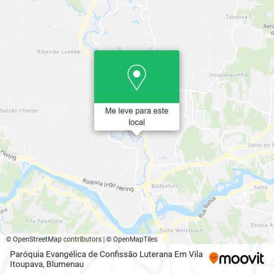 Paróquia Evangélica de Confissão Luterana Em Vila Itoupava mapa