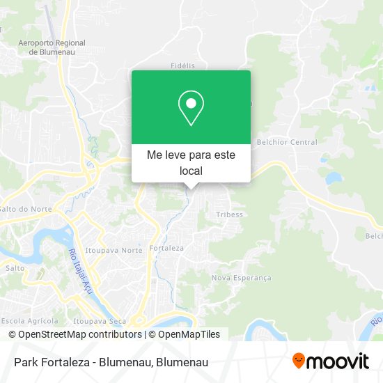 Park Fortaleza - Blumenau mapa