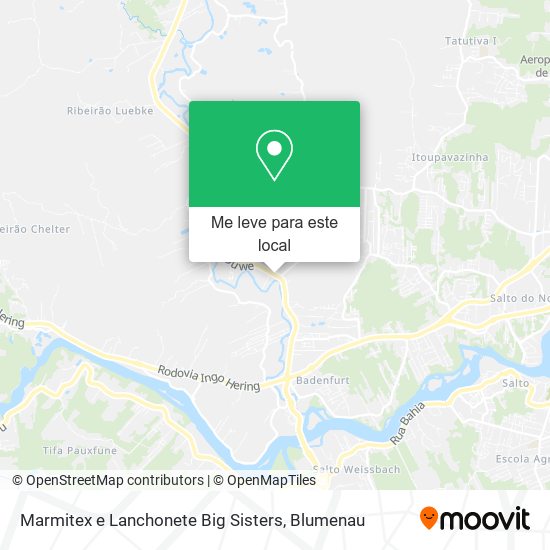 Marmitex e Lanchonete Big Sisters mapa