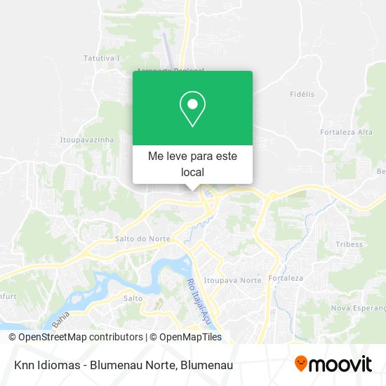 Knn Idiomas - Blumenau Norte mapa