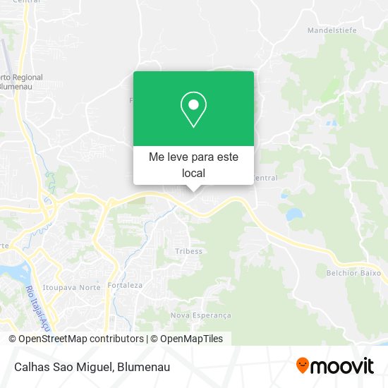 Calhas Sao Miguel mapa