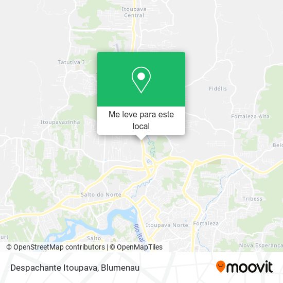 Despachante Itoupava mapa
