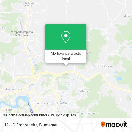 M J O Empreiteira mapa