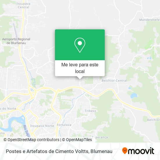 Postes e Artefatos de Cimento Voltts mapa