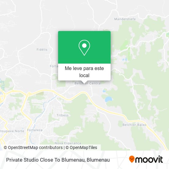 Private Studio Close To Blumenau mapa