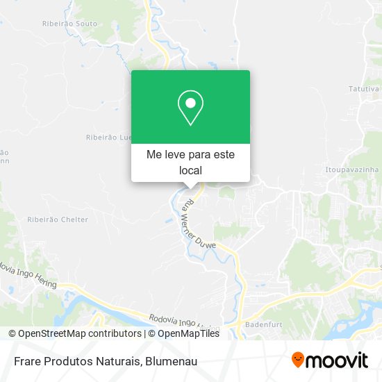 Frare Produtos Naturais mapa