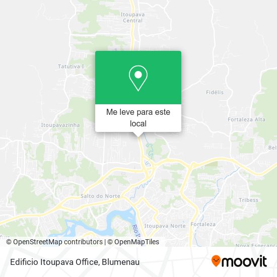 Edificio Itoupava Office mapa
