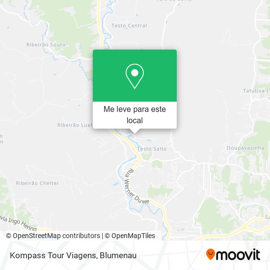 Kompass Tour Viagens mapa