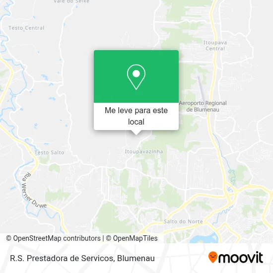 R.S. Prestadora de Servicos mapa